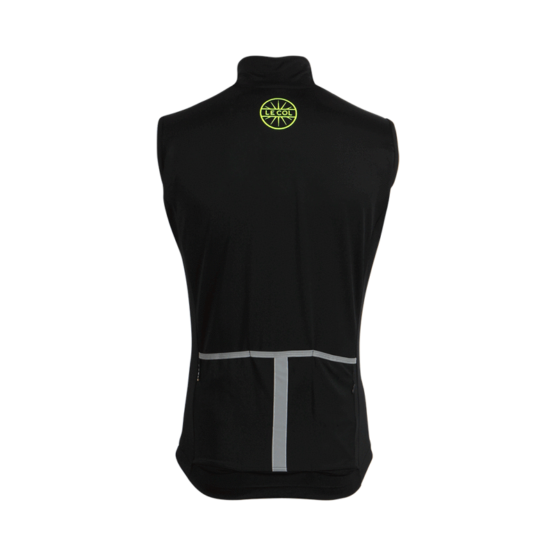 Le Col Mens Aqua Zero Gilet in BLACK-2