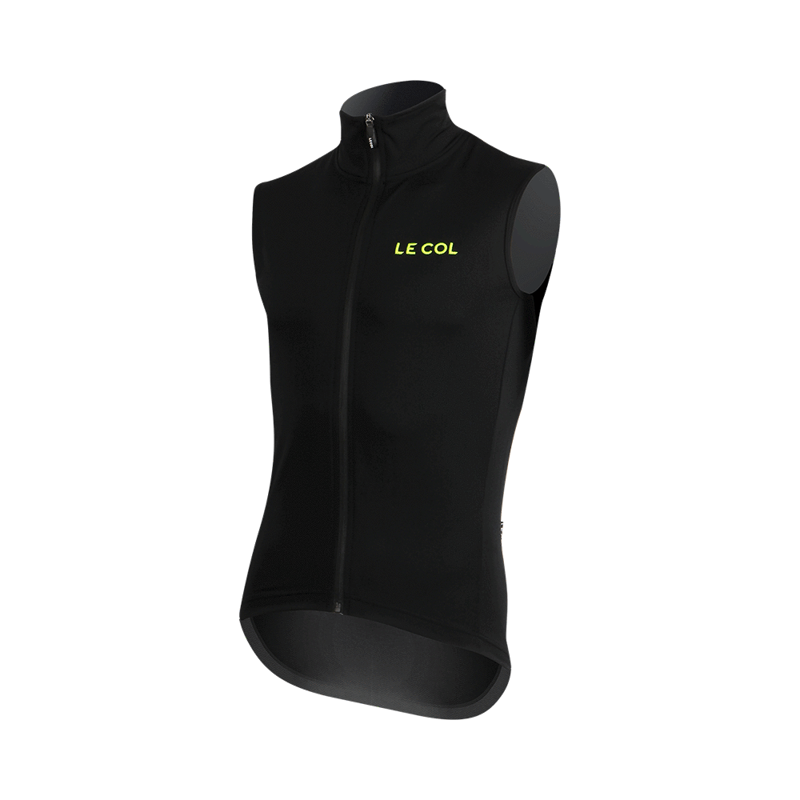 Le Col Womens Therma Gilet : Black-1