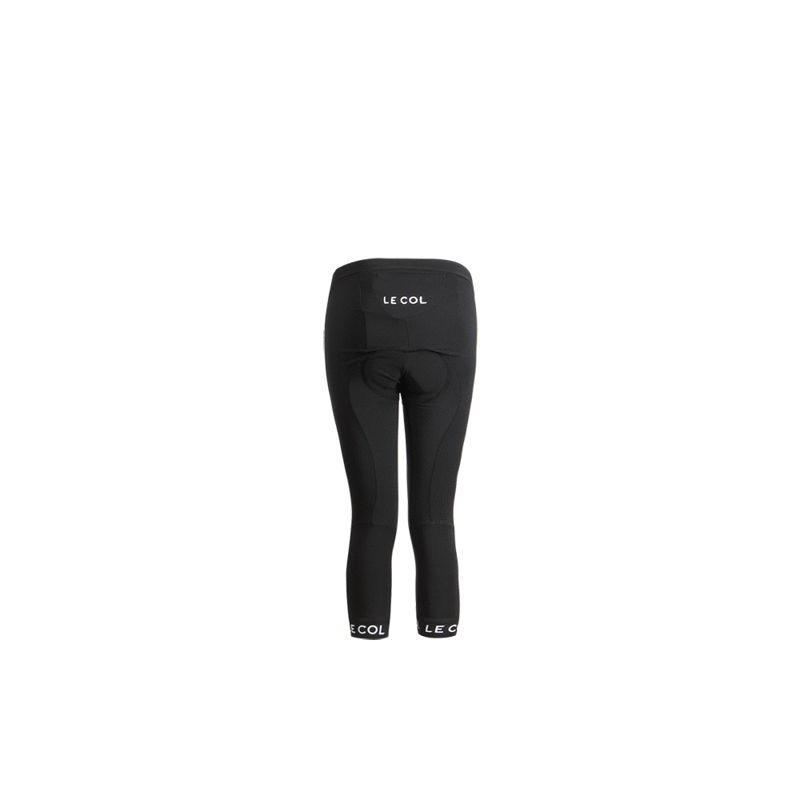 Le Col Sport 3/4 Ladies Shorts : Black-2