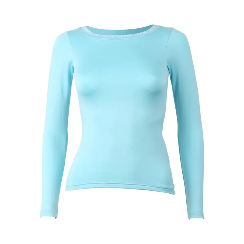 Le Col WOMENS Long Sleeve THERMAL Undervest Base Layer : ICE BLUE