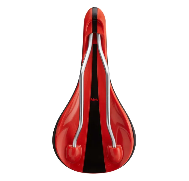 Fabric LINE WIDE Shallow Saddle : ELITE : 142mm : Black / Red-3