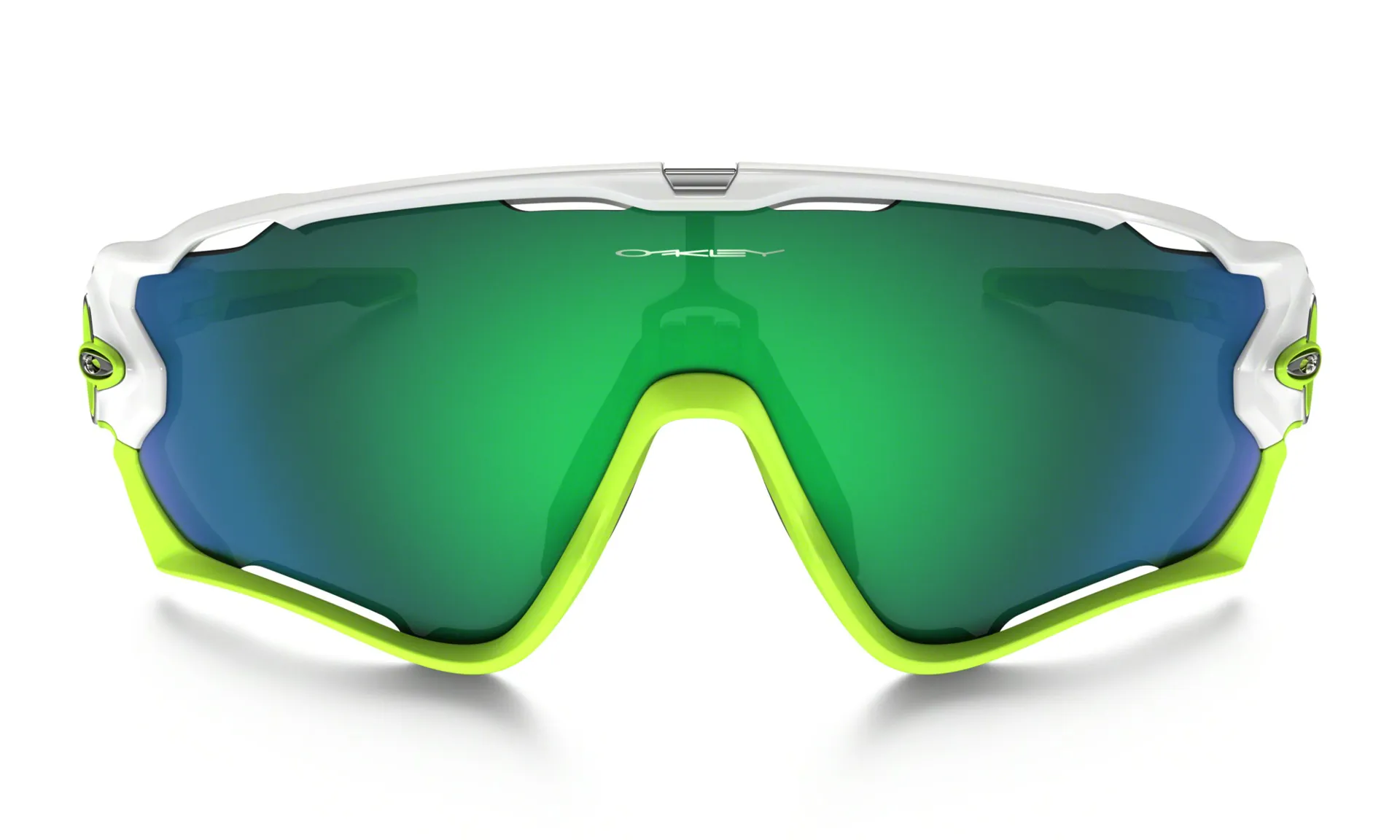 Oakley Jawbreaker Jade Iridium Oakley Jawbreaker Polished White With Jade  Iridium Lens