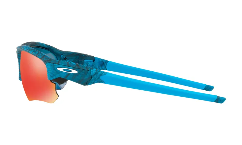 Oakley Flak Draft in Aero Grid Sky Blue with Ruby Iridium Lens