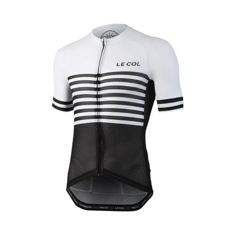 Black white cycling jersey deals