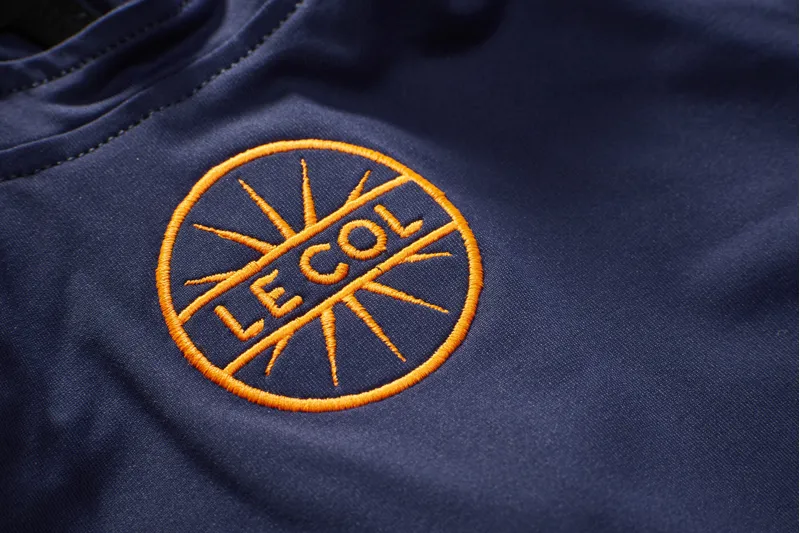 Le Col PRO Mens Short Sleeve Cycling Jersey : Navy / Orange-3