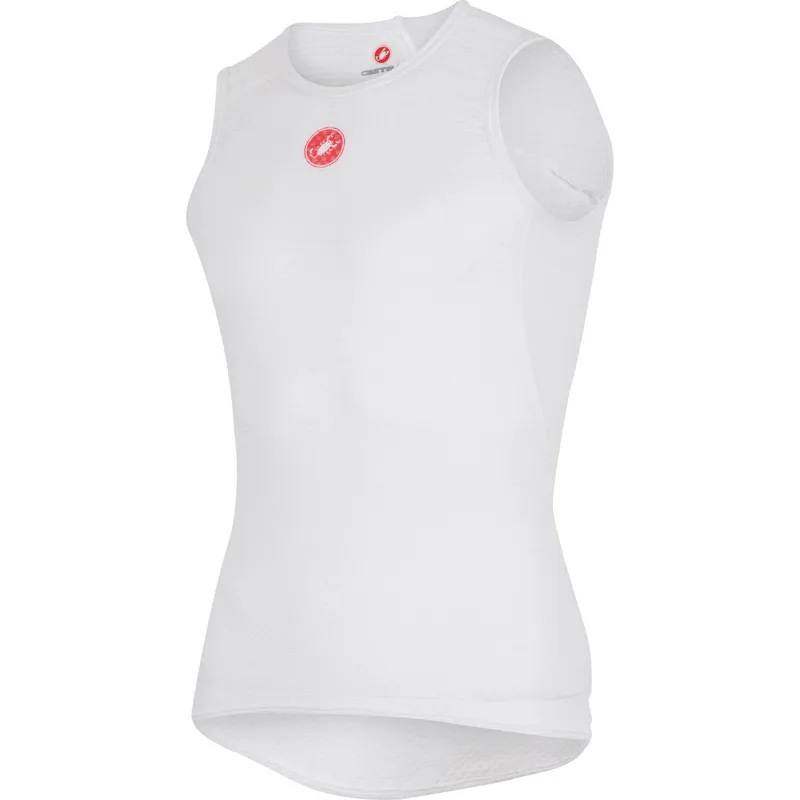 Castelli Pro Issue Sleeveless Base Layer : White