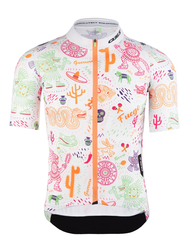 Q36.5 Short Sleeve Cycling Jersey G1 : FUEGO WHITE