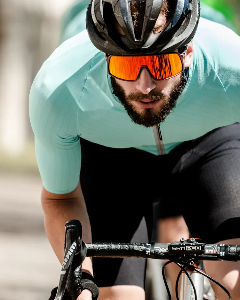 Q36.5 SETA Short Sleeve Summer Cycling Jersey : Tiffany Pale Blue-8