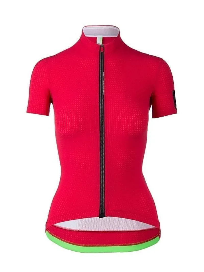 Q36.5 Jersey L1 Lady : Womens Short Sleeve Jersey :Raspberry Pinstripe