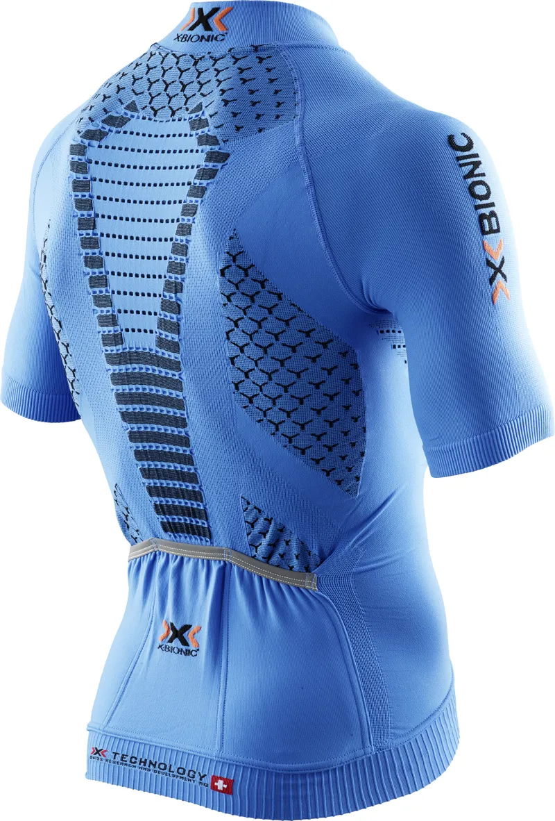X-Bionic TWYCE Short Sleeve Cycling Jersey : Blue-1