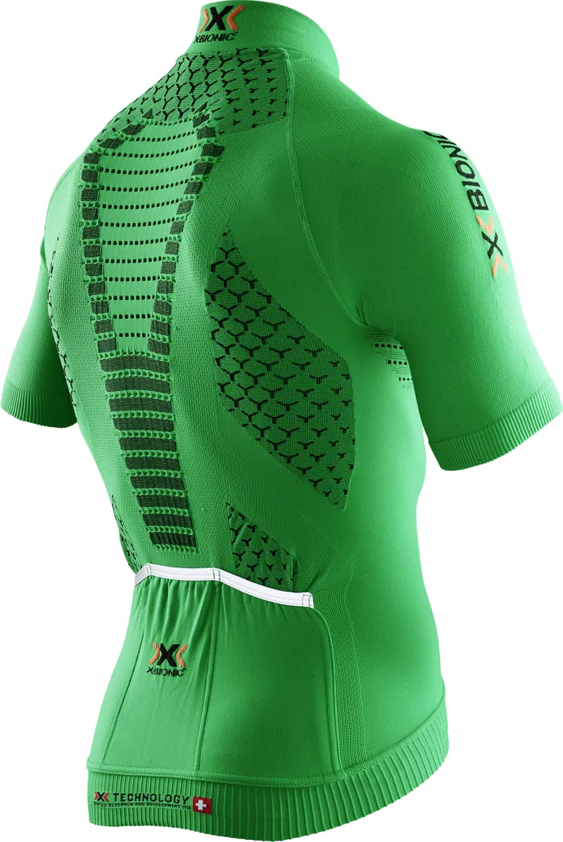 X-Bionic TWYCE Short Sleeve Cycling Jersey : Green-1