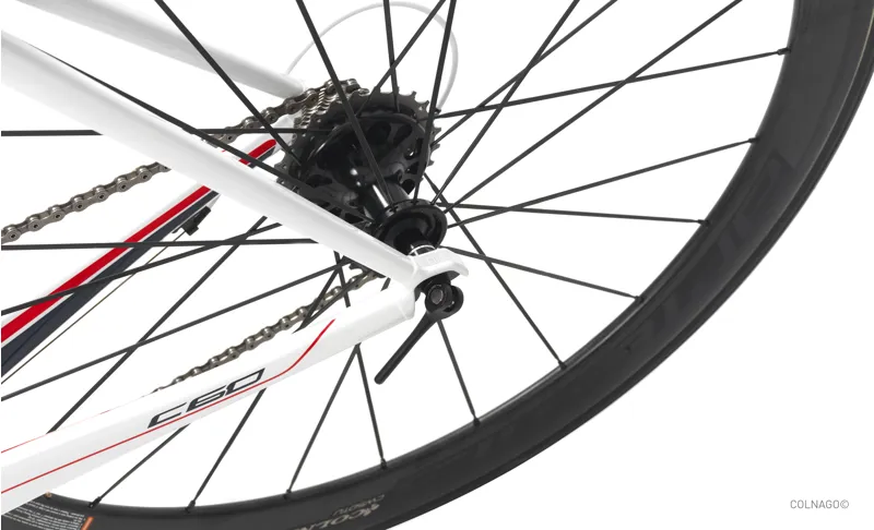 Colnago C60 Italia Dual Routed Frameset : White RSWH Colnago C60 Italia Dual Routed Frameset : White RSWH