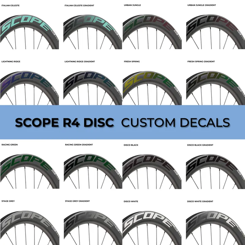 Scope Custom Decals for R4D DISC Wheels