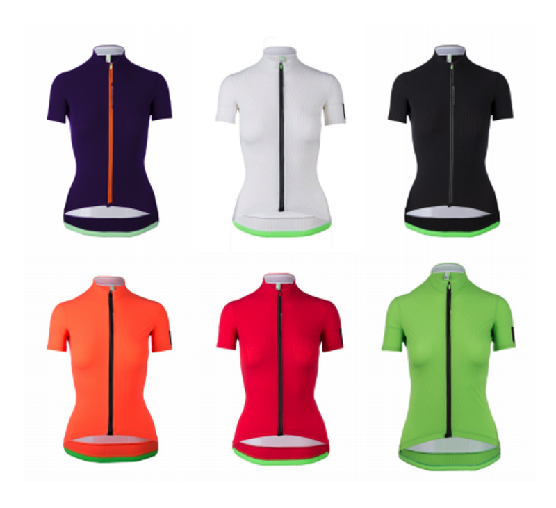 Q36.5 Jersey L1 Lady : Womens Short Sleeve Jersey :Raspberry Pinstripe-2