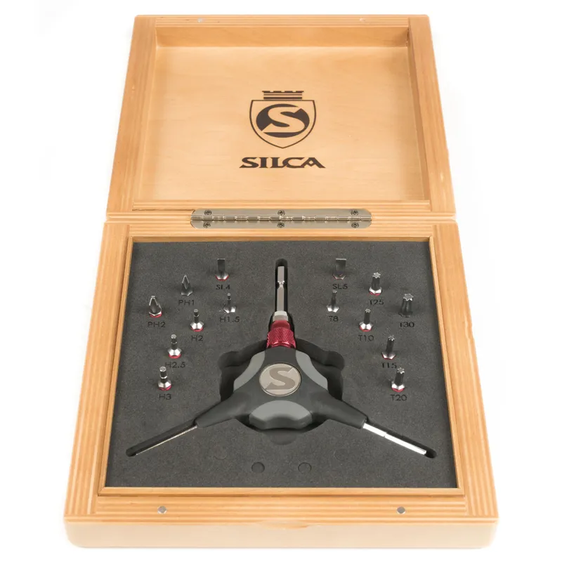 Silca Ypsilon Y-Wrench Home Essentials Kit in Birch Wood Box