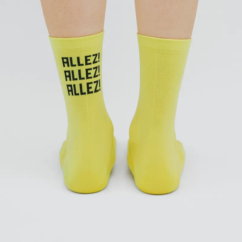 SAYGRRR T903 Cycling Socks : TOUR DE FRANCE : Light Yellow