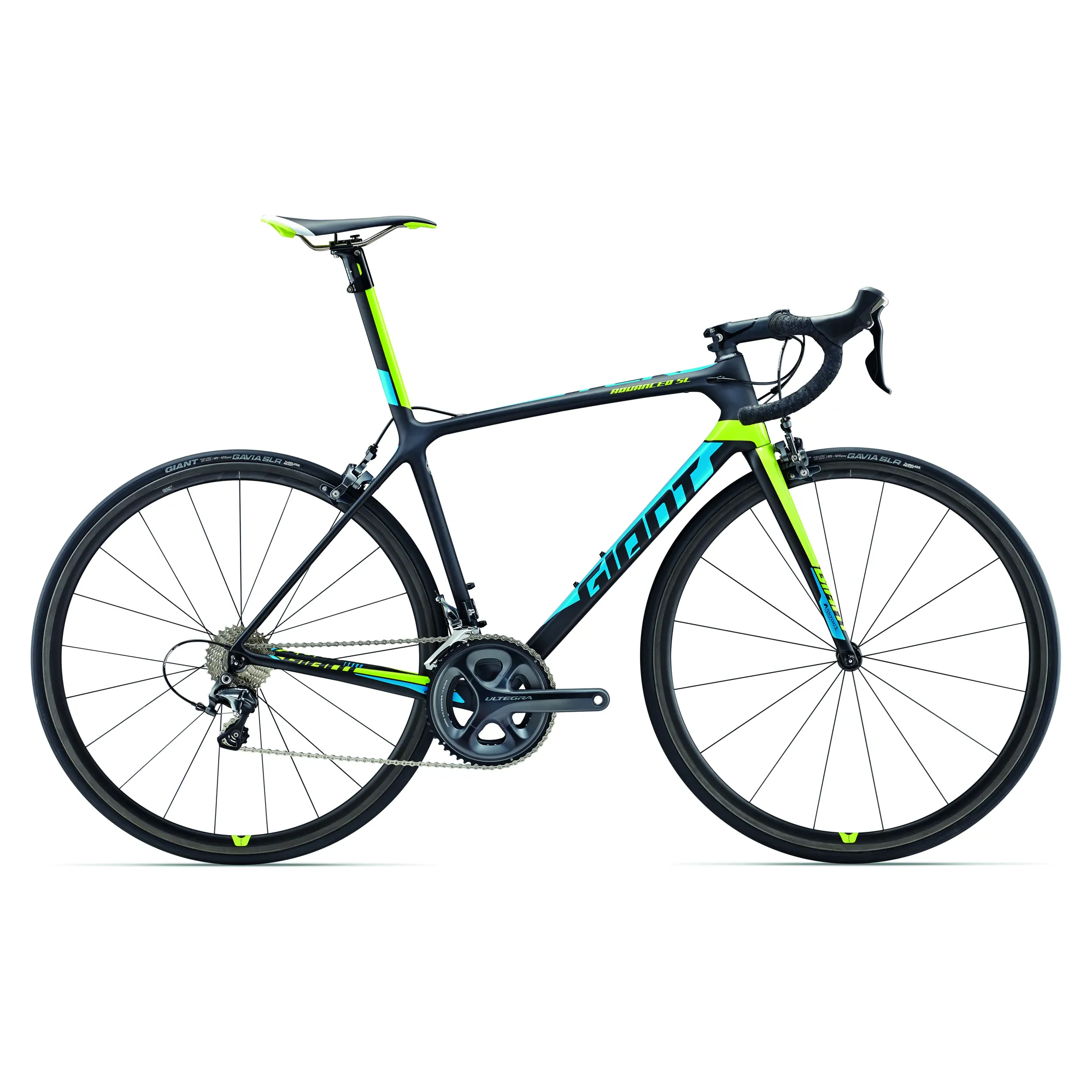 2017 Giant TCR Advanced SL Carbon Road Bike Black Blue Green