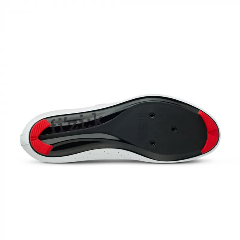 Fizik R5 Tempo Overcurve Road Cycling Shoes : White / Red-5