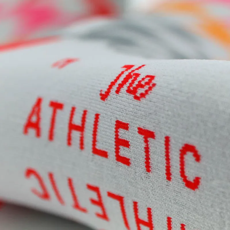 The Athletic : Lightning Bolt Gradient Socks : Grey / Red / Pink-3