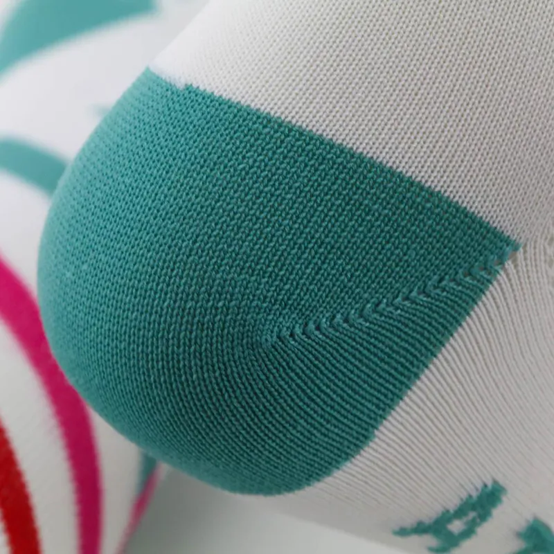 The Athletic Mt. Fuji Ekiden Sock : Summer White Candy Stripe-4