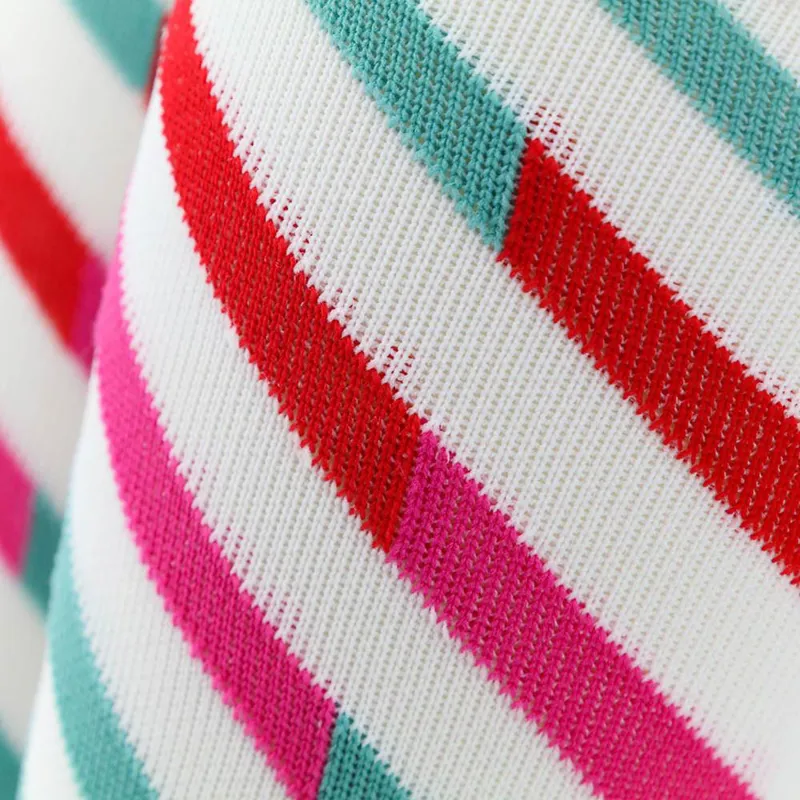 The Athletic Mt. Fuji Ekiden Sock : Summer White Candy Stripe-3