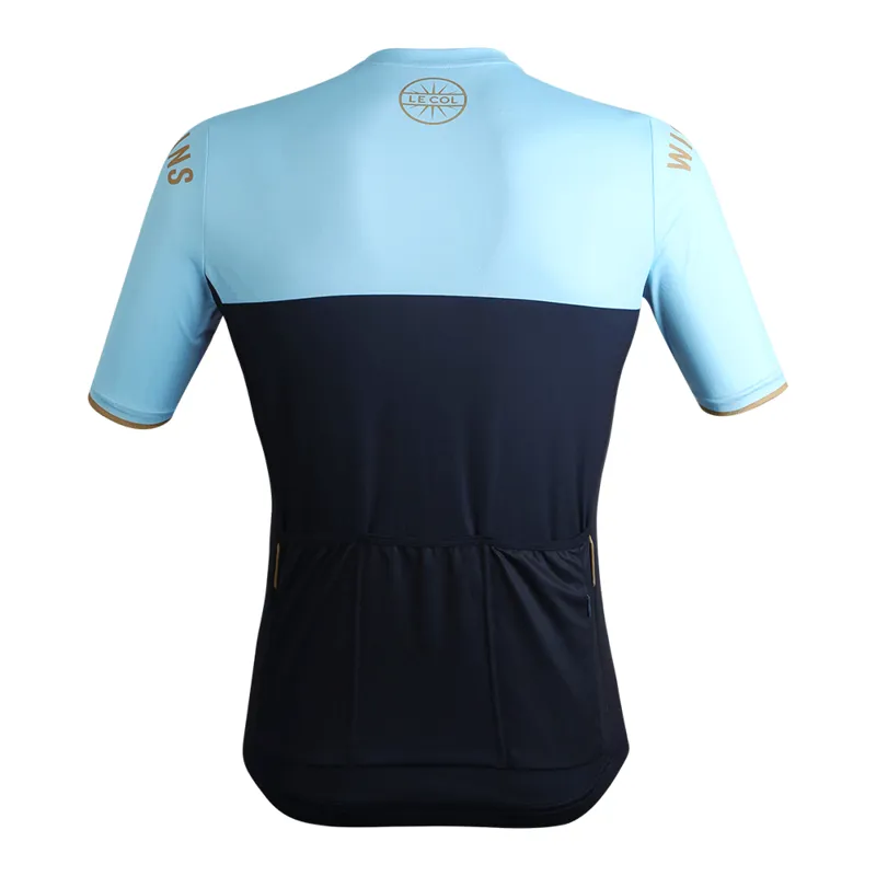 Le Col by Wiggins WOMENS SPORT Short Sleeve Cycling Jersey : Navy/Blue-1