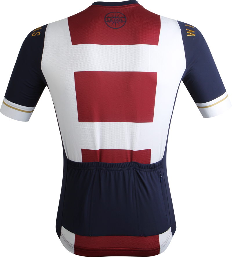 Le Col by Wiggins : PRO Mens Cycling Jersey : White / Red-2