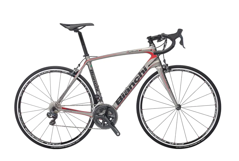 2016 Bianchi Infinito CV Carbon Bike : Ultegra Di2 : Titanium/Fluo Red