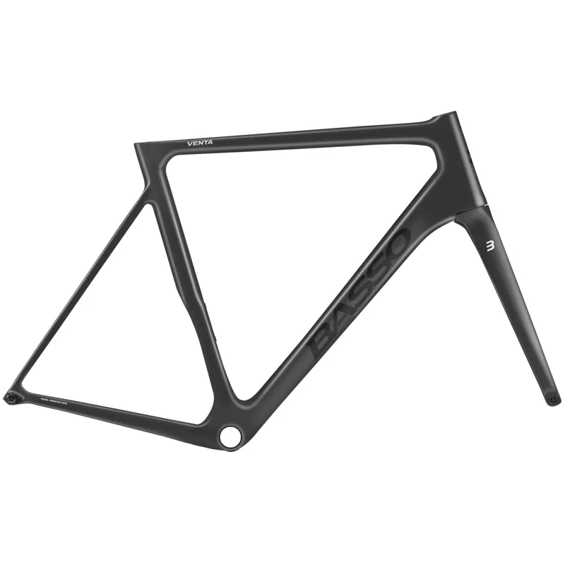 2023 Basso VENTA Rim Brake Caliper Frameset : Stealth Black