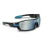 Koo OPEN Sunglasses: Black/Blue with Blue Smoke Lens