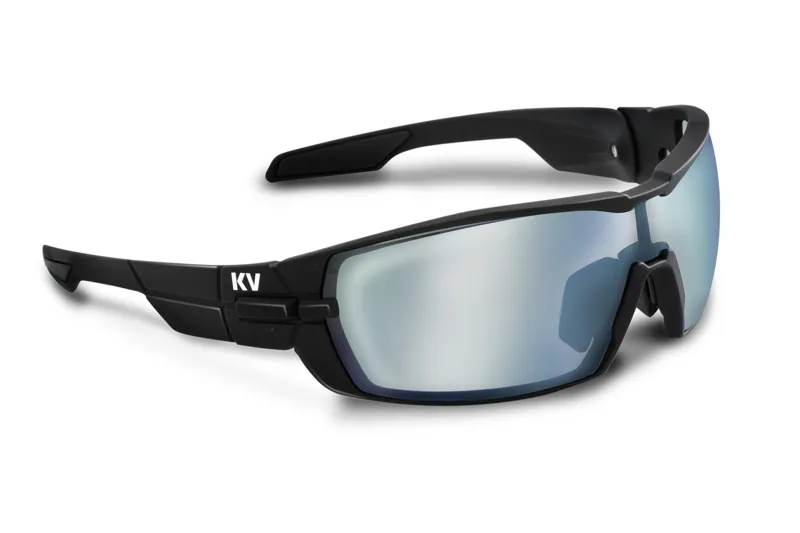 Koo OPEN Sunglasses: Matte Black with Super Blue Lens