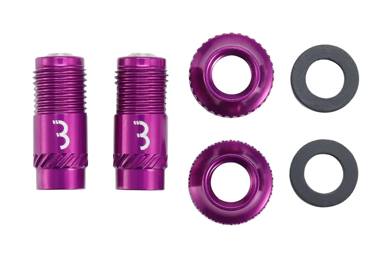 BBB BTI-165 CoreCap Valve Cap 2-piece Set in Purple-1