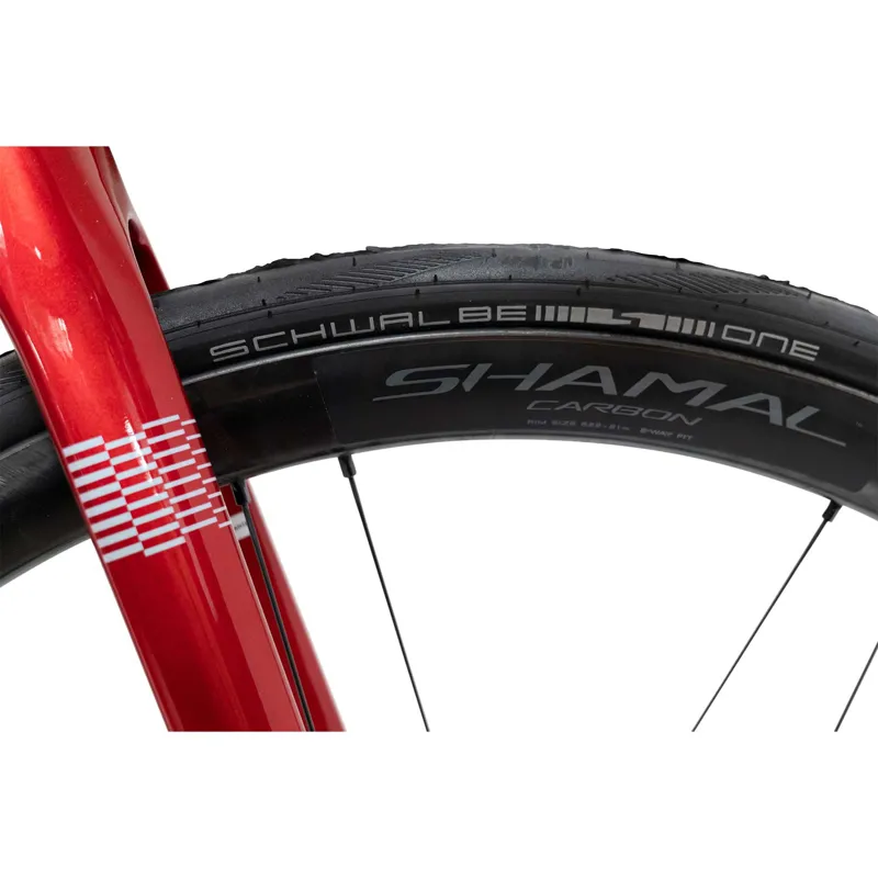 2023 Basso Diamante Disc : Super Record Wireless + Shamal in Red/Black-3