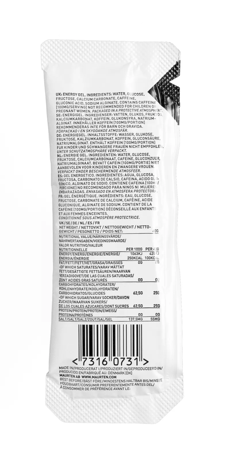 Maurten Gel 100 CAF 100 : Caffeine Energy Gel : Sachet-1