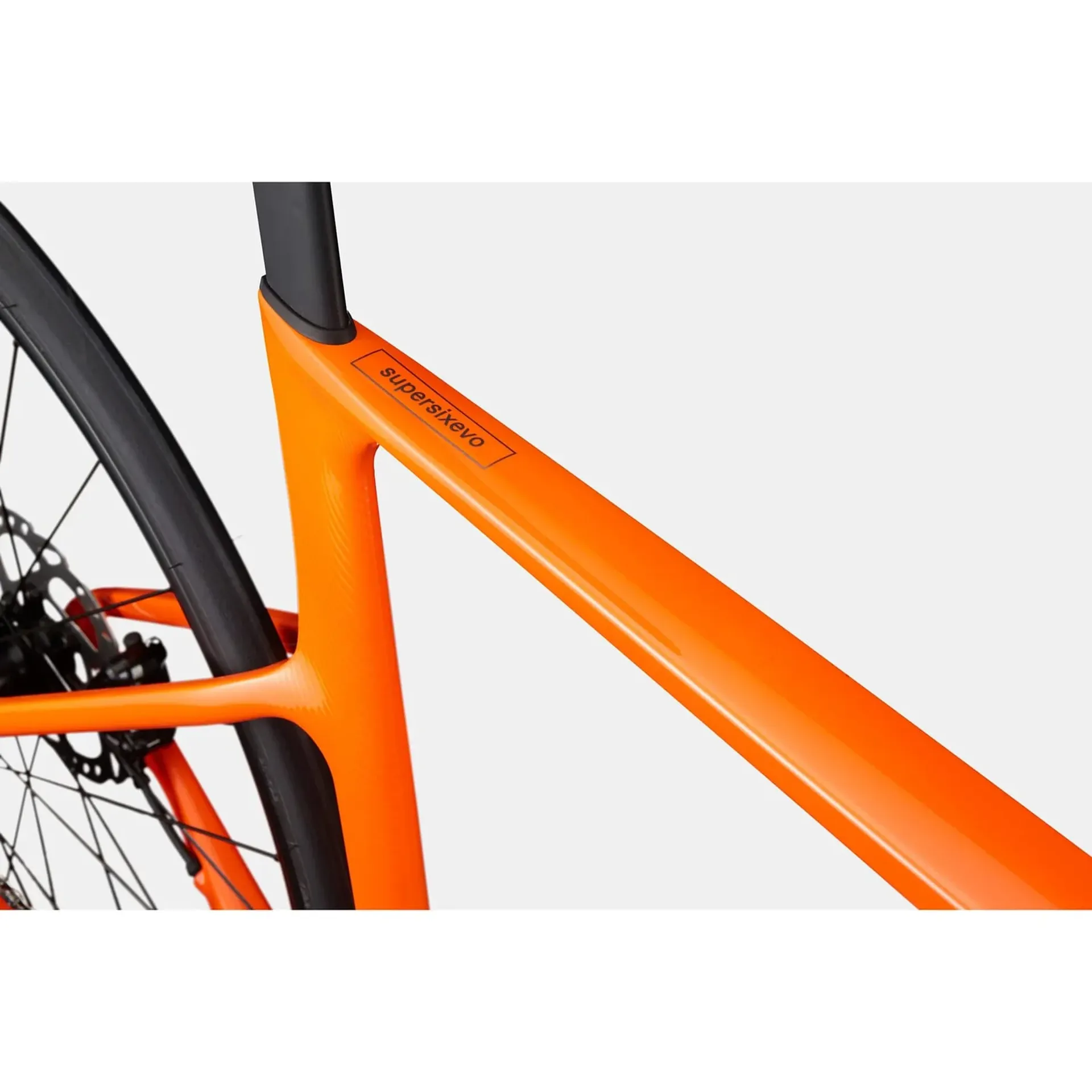 2025 Cannondale SuperSix EVO 4 Road Bike with 105 Di2 In Orange