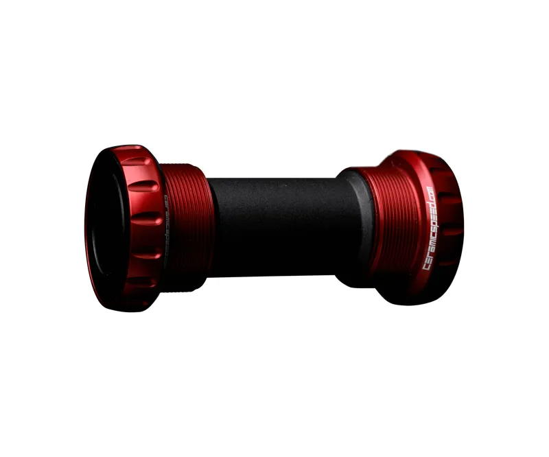 CeramicSpeed Road Bottom Bracket : BSA Frame to 24mm Cranks : Red