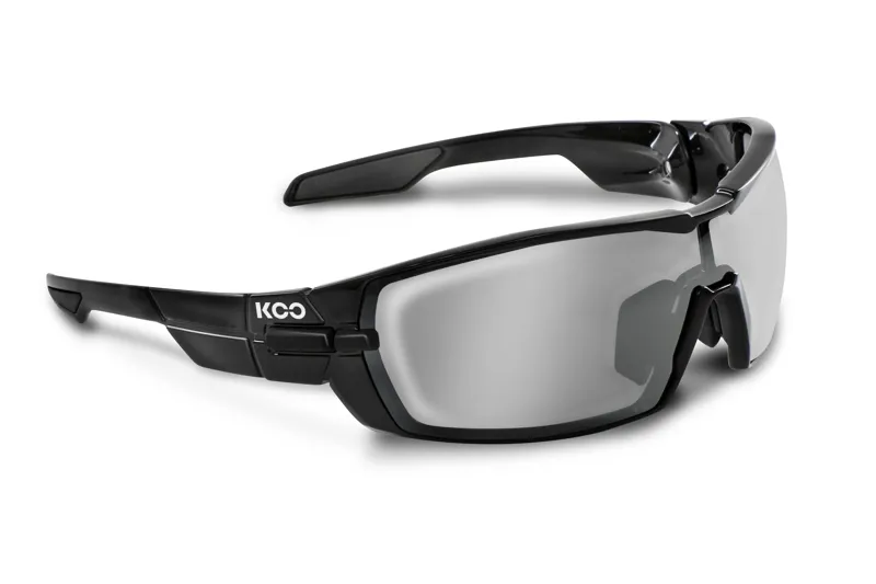 Koo OPEN Sunglasses: Black with Smoke Mirror Lens : SMALL