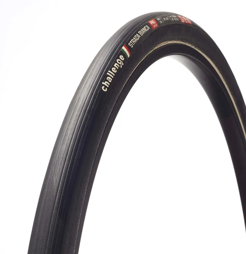 Challenge STRADA BIANCA PRO 30mm Clincher Tyre : OPEN TUBULAR-1