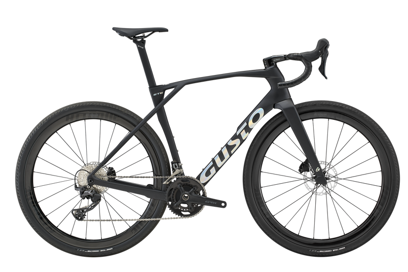 Gusto GTG PRO TE Gravel Bike : Jet Black