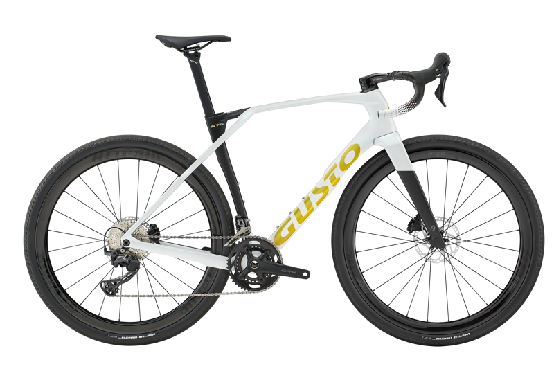 Gusto GTG ELITE ULTRA Gravel Bike : Pearl White