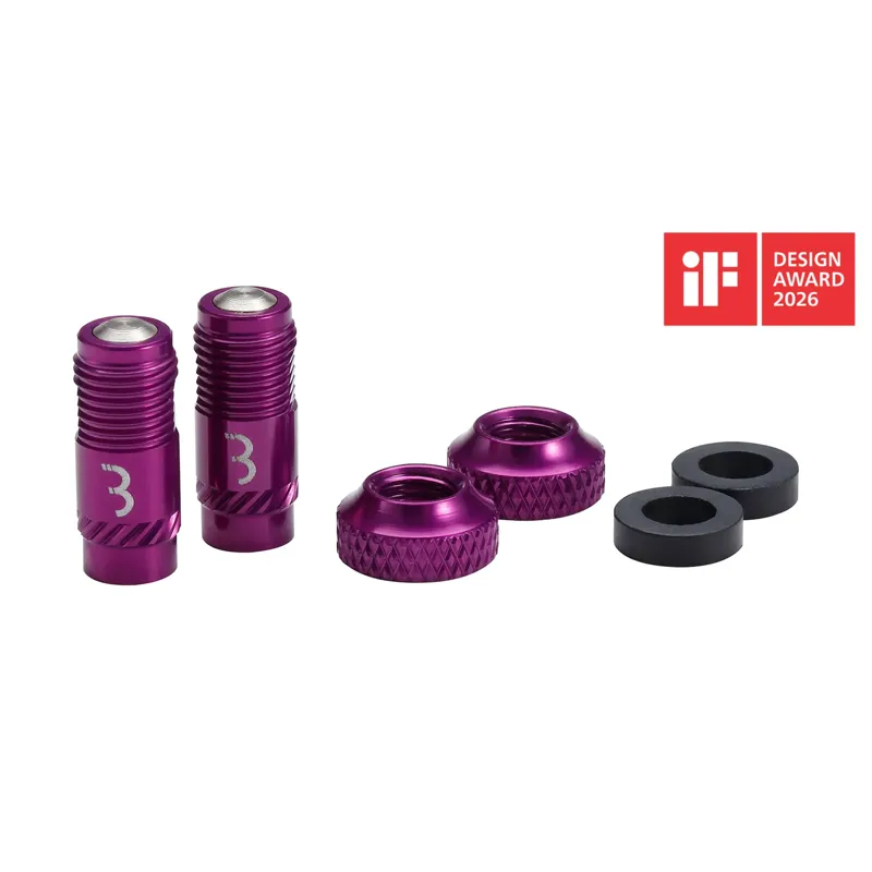 BBB BTI-165 CoreCap Valve Cap 2-piece Set in Purple