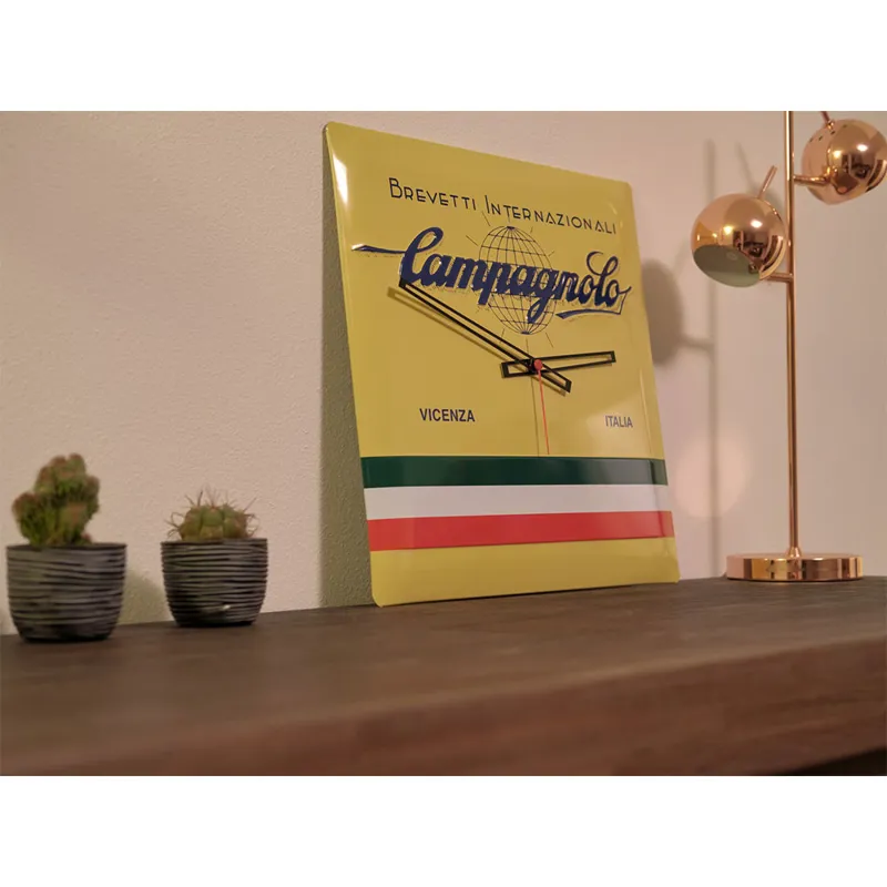 Campagnolo Brevetti Internazionali Wall Clock in Yellow-4