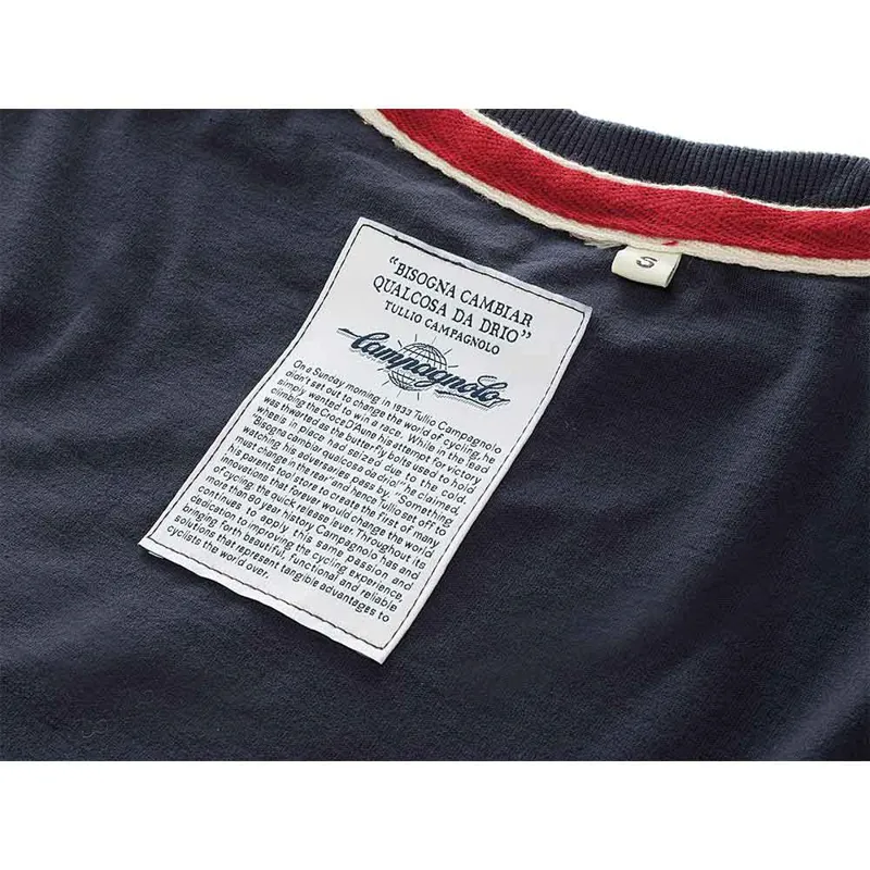 Campagnolo Winged Wheel T- Shirt : Blue-4