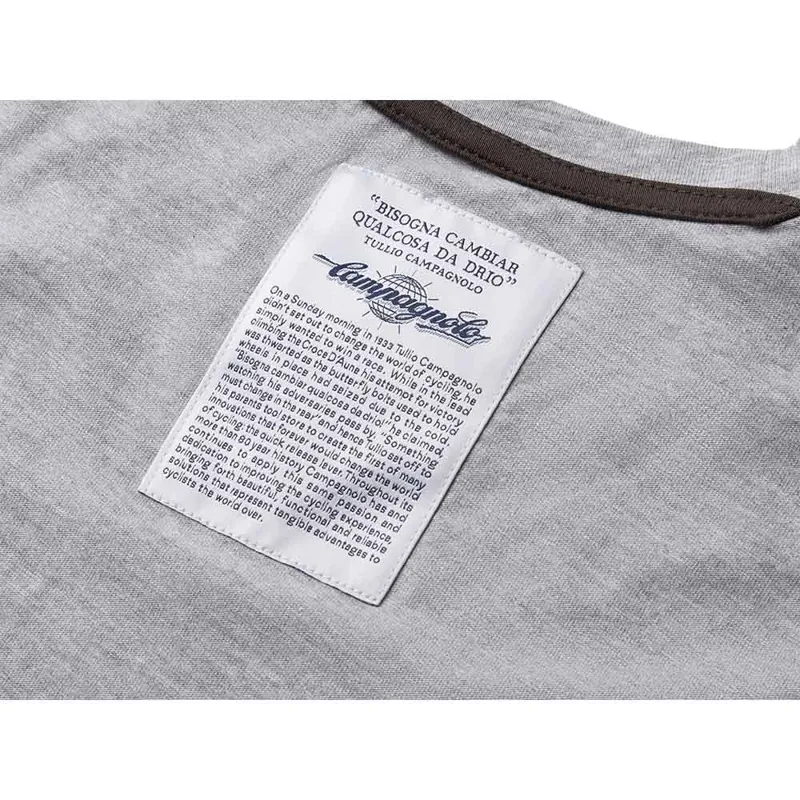 Campagnolo Winged Wheel T- Shirt : Grey-3