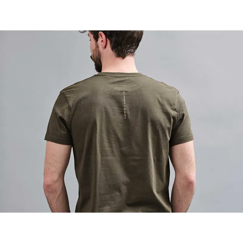 Campagnolo Logo T- Shirt in Khaki Green-3