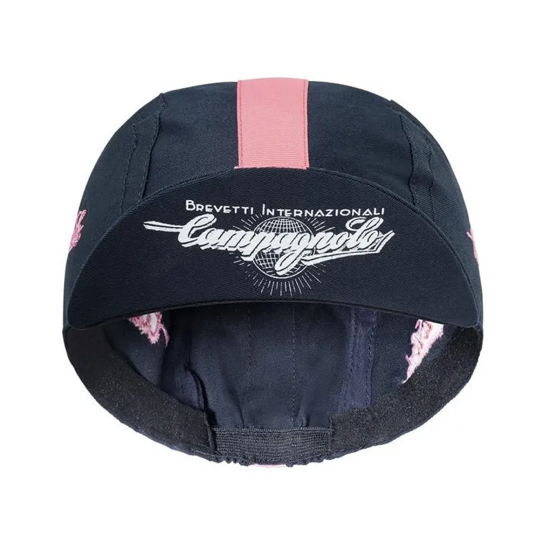 Campagnolo Deluxe Cotton Cycling Cap : Giro Blue and Pink-2