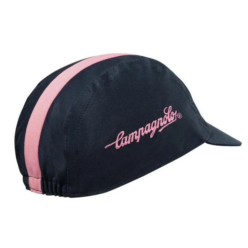 Campagnolo Deluxe Cotton Cycling Cap : Giro Blue and Pink-3