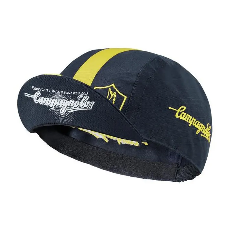Campagnolo Deluxe Cotton Cycling Cap : Tour de France Blue and Yellow-1