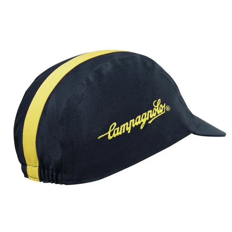Campagnolo Deluxe Cotton Cycling Cap : Tour de France Blue and Yellow-3