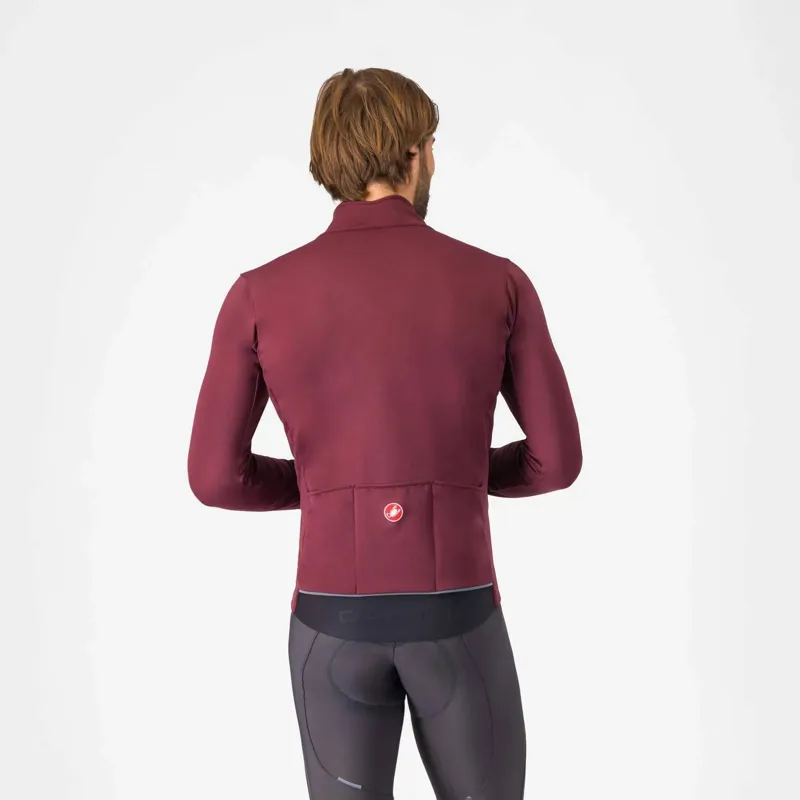 Castelli Espresso Air Jacket In Deep Bordeaux-1